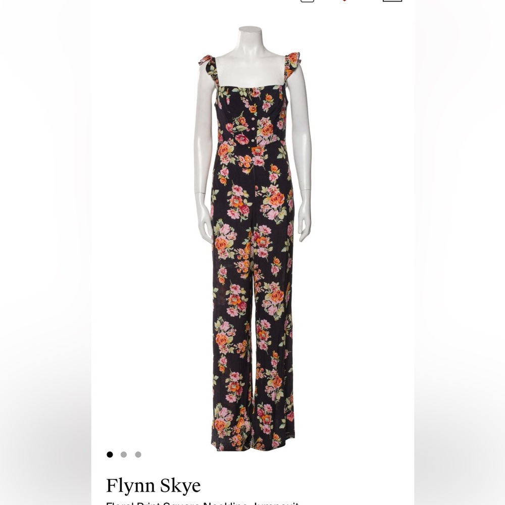Flynn Skye Floral Black Jumpsuit